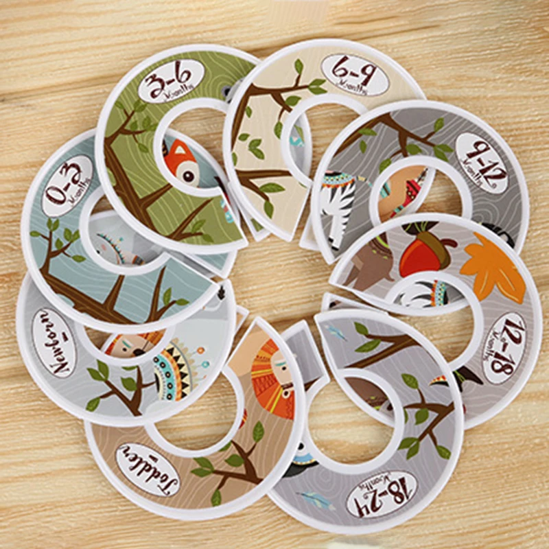 

6/8/12 PCS Baby Closet Dividers Plastic Wardrobe Round Baby Closet Dividers Closet Sizers Closet Dividers for Toddler Newborns