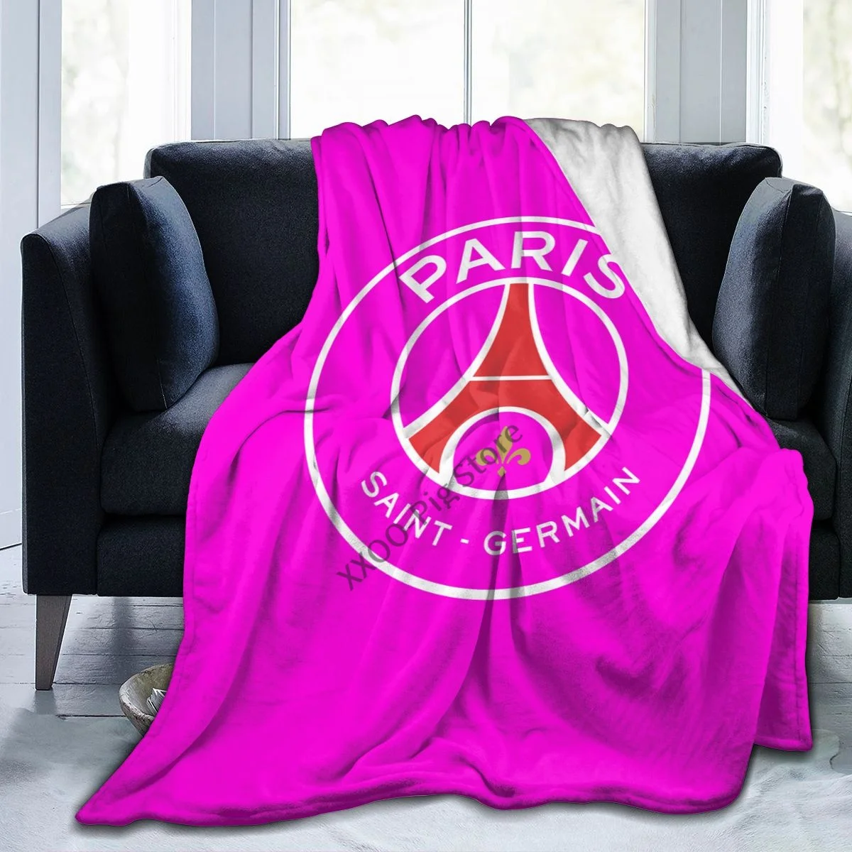

Germain New Arrival Fashion Leisure Flannel Blanket Parissg Red Blues Blue Ligue 1 French Olympique De Marseille Edinson Soccer