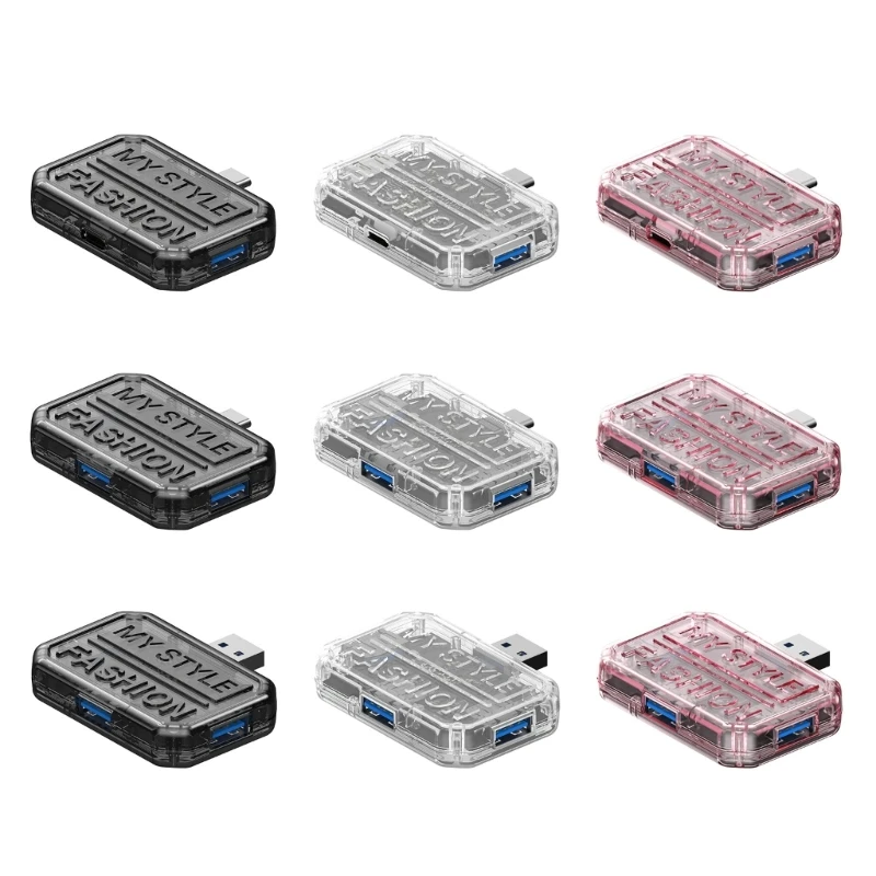 Прозрачный концентратор USB C Адаптер с портом 4K HDTV зарядным устройством PD100 Вт