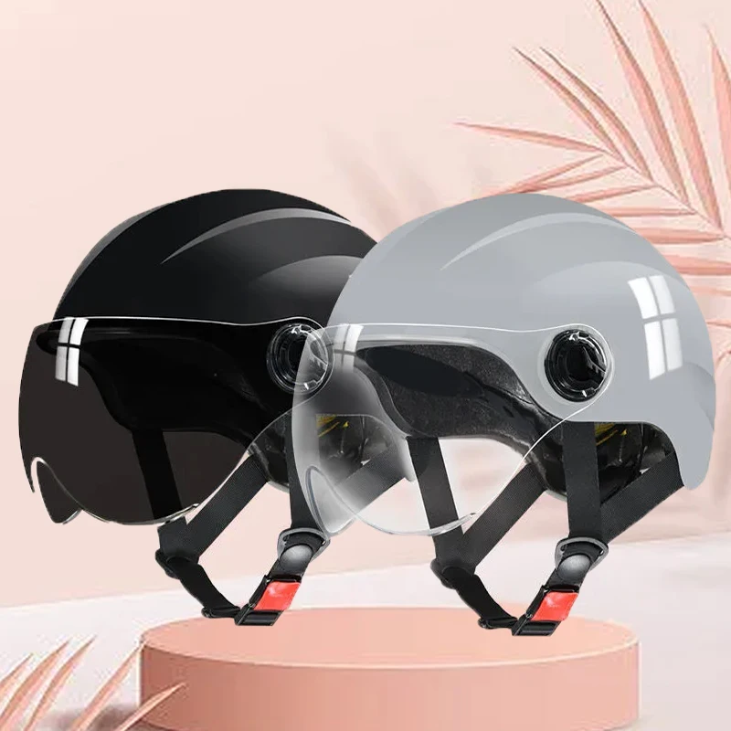 

Electric motorcycle helmet adult half helmet motorcycle scooter helmet bicycle helmet motorcycle summer sunshade helmet