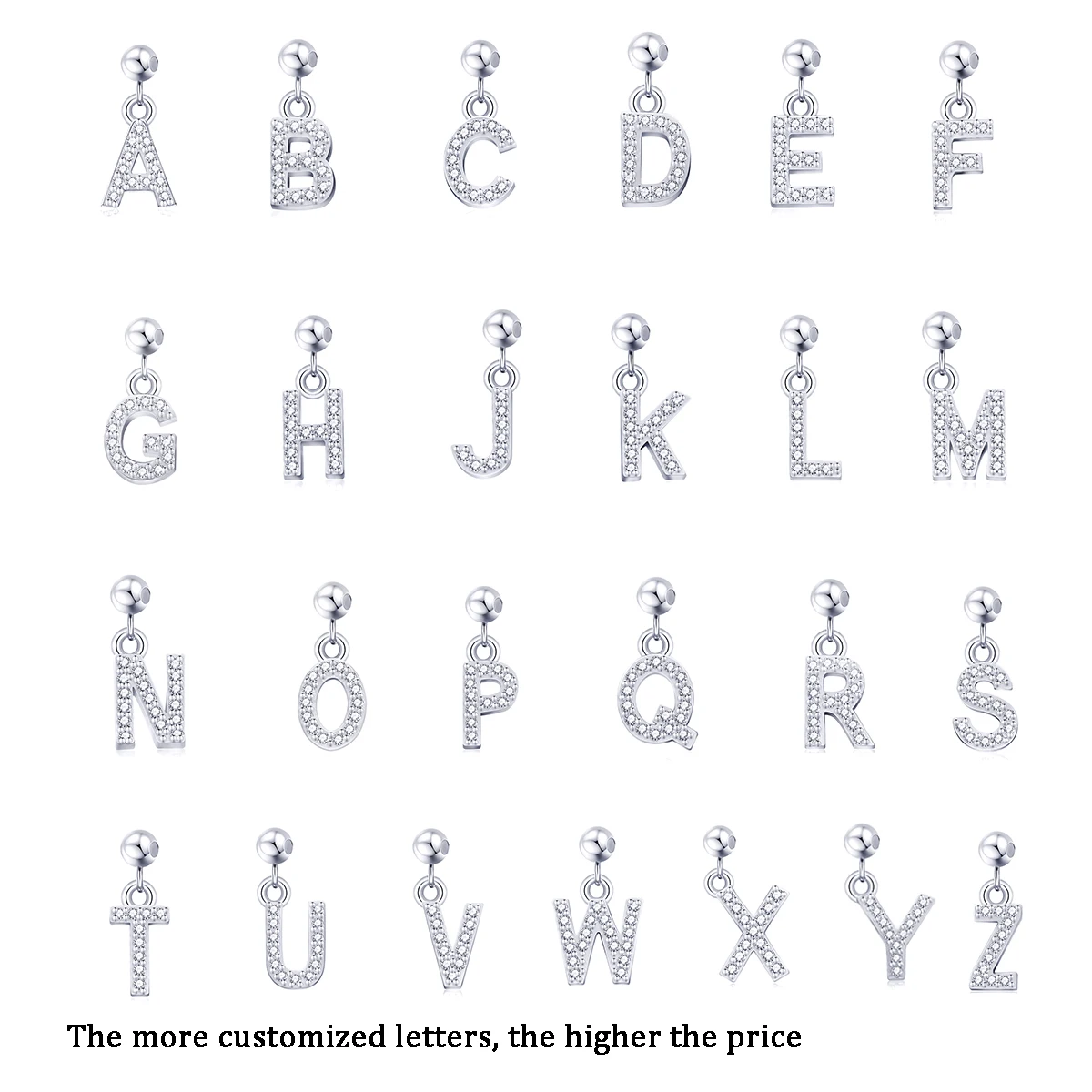 Ожерелье KALETINE с именем на заказ для женщин ожерелье из стерлингового серебра 925