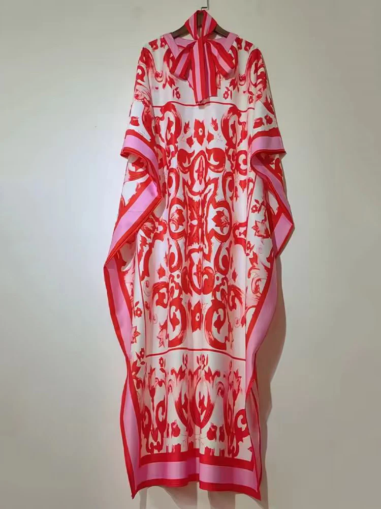 Весна 2025 новое женское платье-пуловер в стиле ретро с геометрическим принтом и