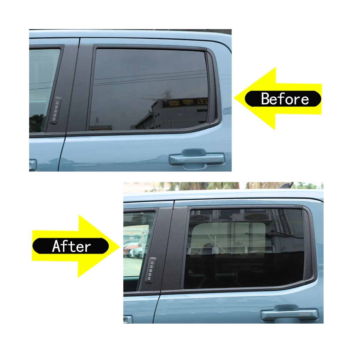 Автомобильная наклейка на дверь окно стойка столб Обложка отделка для Ford Maverick 2022