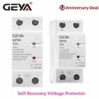 Устройство защиты от автоматического напряжения GEYA GPV8 Din Rail, В переменного тока, самовосстанавливающееся устройство защиты от перенапряжения и пониженного напряжения 63 А, 80 А