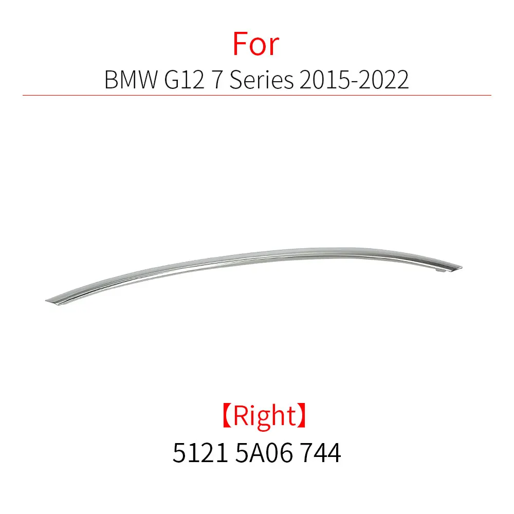 Для BMW G11 G12 Внешняя дверная ручка автомобиля, хромированная крышка, декоративная яркая полоса, отделка для BMW 7 серии 730 740 750 760 51215A06743