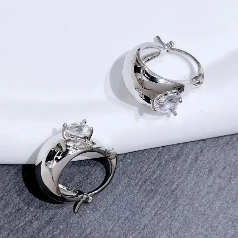 Высококачественные металлические серьги в гонконгском ретро-стиле простые и