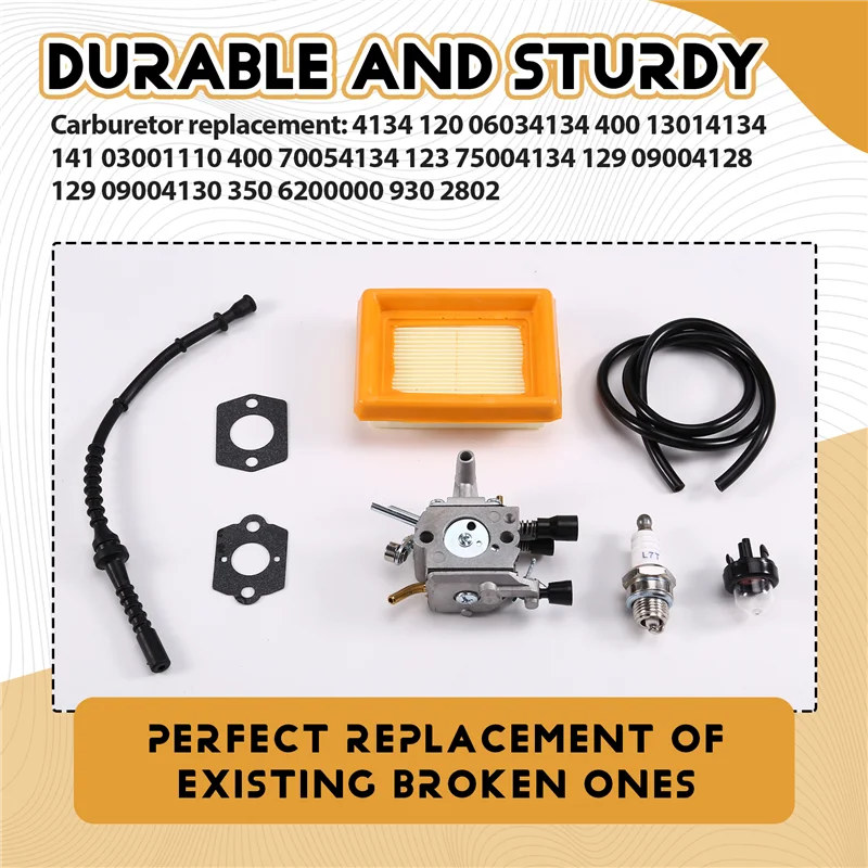 Фото AT19-для Stihl FS120 FS200 FS250 FS300 FS350 FR350 FR 450 BT 120 Zama C1Q-S51 4134-120-0651 Комплект для замены карбюратора №4