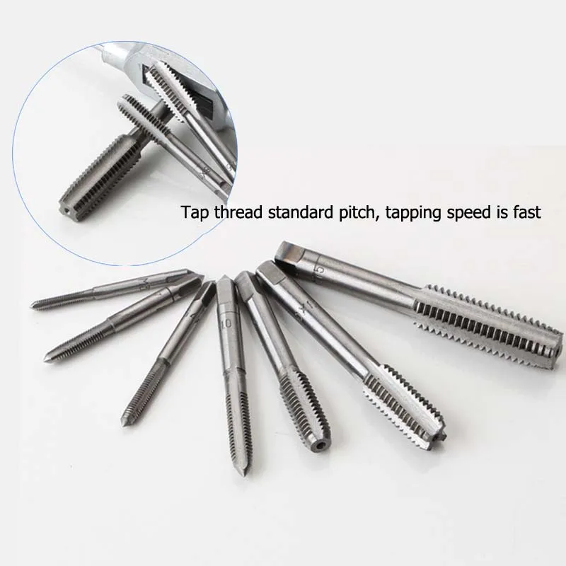 32PC M3-M12 Tap Die Strangler Set Hand Standard 32 Piece Set Tap Die Tapping Tool Threading Bearing Steel Hand Tool images - 6