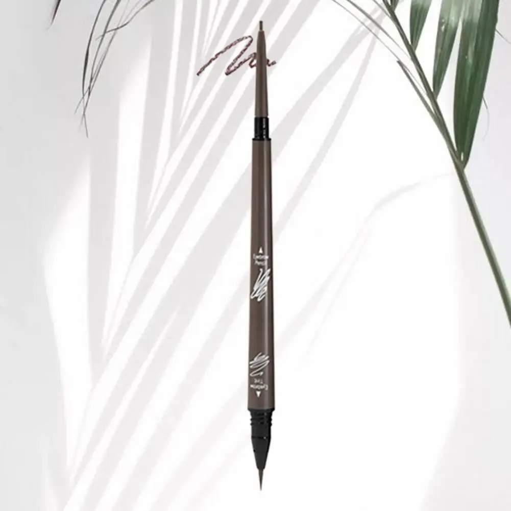 Модный двухсторонний стойкий карандаш для бровей с защитой от пота |