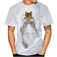 new 3d printing squirrel t shirts animal funny squirrel 3d t shirt unisex summer fashion animal squirrel printing tshirt