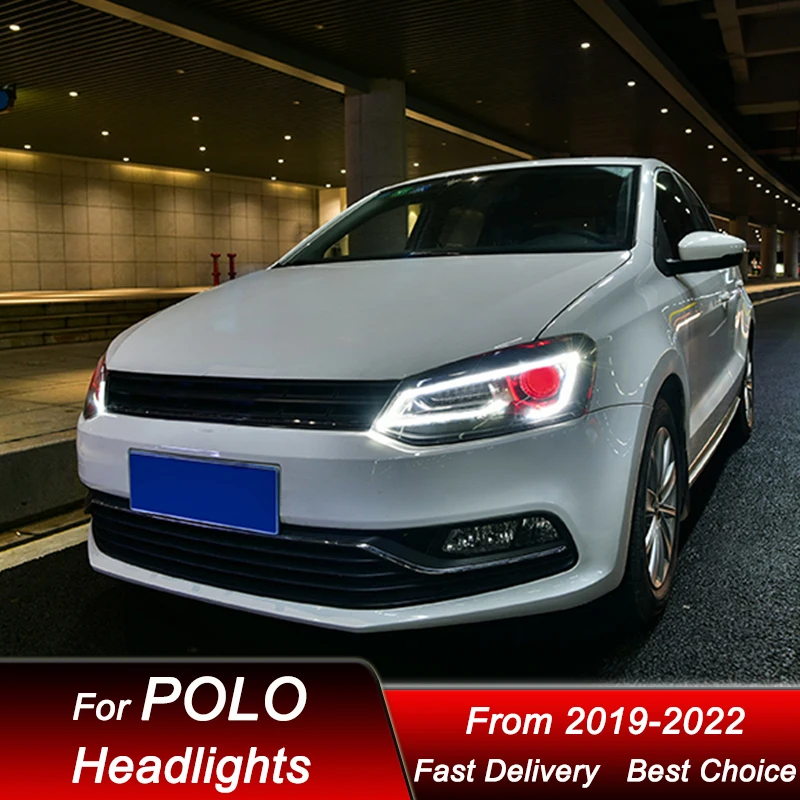 Автомобильные фары для VW POLO 2019-2023 новый стиль Стандартная автомобильная фара в