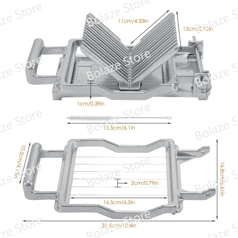 Измельчитель для сыра из нержавеющей стали 1 см и 2