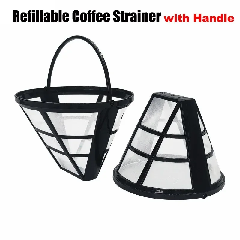 Многоразовый нейлоновый фильтр для кофе с ручкой