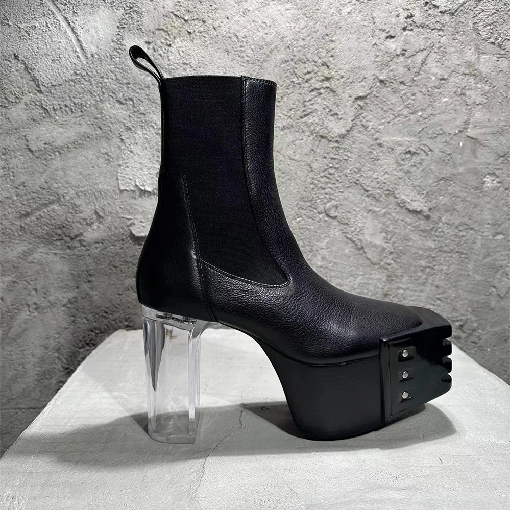 

NIGO Black Leather High Heel Shoes Ngvp #nigo6147
