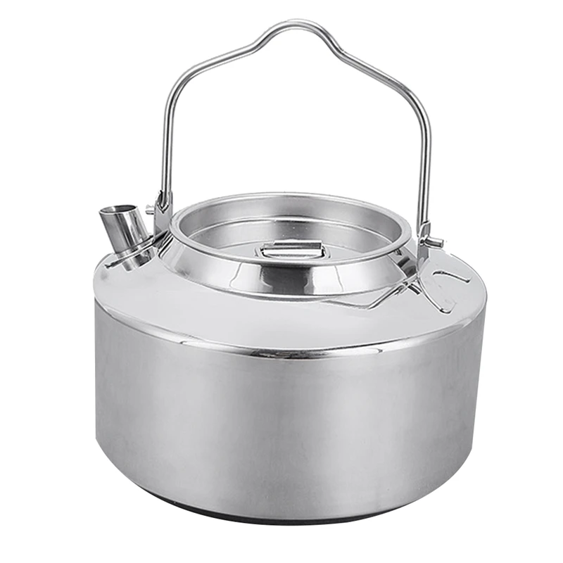 

Camping Kettle Stainless Steel Camping Kettle Outdoor Teapot For Hiking Backpacking Picnic