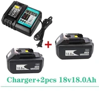 original bl1860 rechargeable battery 18 v 18000mah lithium ion for makita 18v battery bl1840 bl1850 bl1830 bl1860b 3a charger