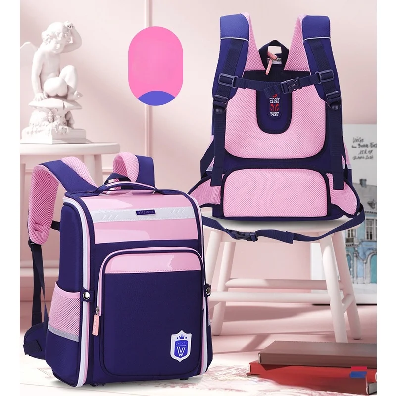 High Capacity Backpacks for Primary School Students New Children Spine Care Boys Girls Grade 1-3-6 British Style Schoolbags Hot