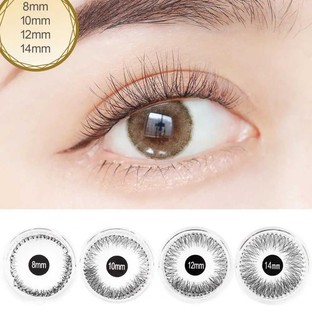 

1Box Mink Eyelashes bulk lash wholesale Transparent round box Fluffy Dramatic Eyelashes Natural Long False Eyelashes