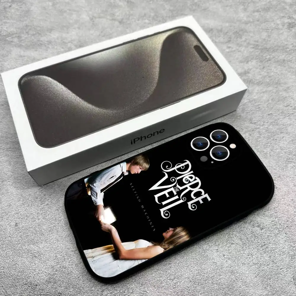Фото Чехол для телефона P-Pierce The Veil Band для iPhone 17,16,15,14,13,12,Pro,Max,Plus,E,SE4,Air,Mini Black Soft Box №4