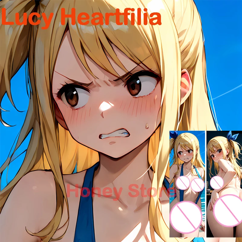 Двусторонняя наволочка Dakimakura Люси сердцефилия для тела сексуальная