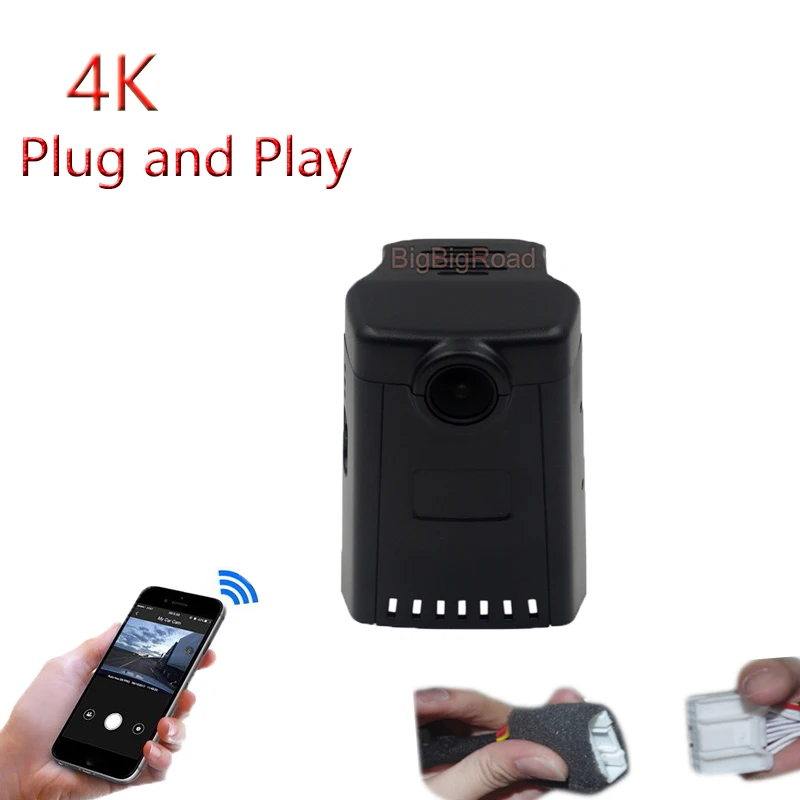 Фото 4K Plug And Play для BMW 5 7 серии 528Li 530Li 540Li 730 740 Низкая версия Wi-Fi Автомобильный видеорегистратор Видеорегистратор Видеорегистратор для вождения №1