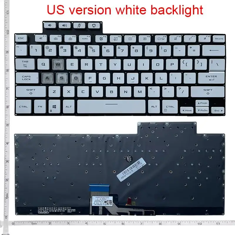Клавиатура ноутбука LA/US для ASUS TUF Air FX516PR FX516PM FX516P FX516 FA516 английская с подсветкой
