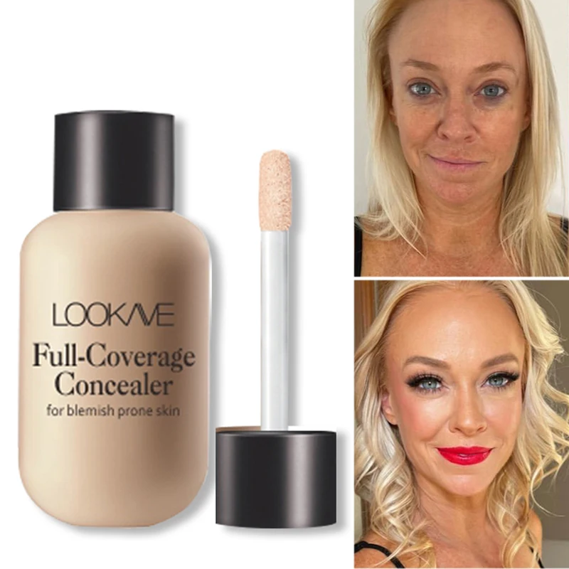 

Waterproof Liquid Concealer 3 Colors Matte Full Coverage Acne Scars Dark Circles Foundation Whitening Lasting Makeup Cosmetics