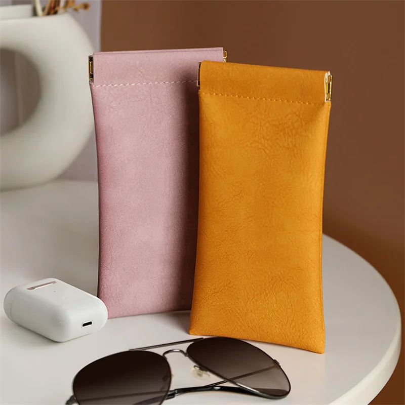 

Футляр для очков из мягкой искусственной кожи, портативный водонепроницаемый чехол для солнцезащитных очков, защитный чехол, сумка для хранения