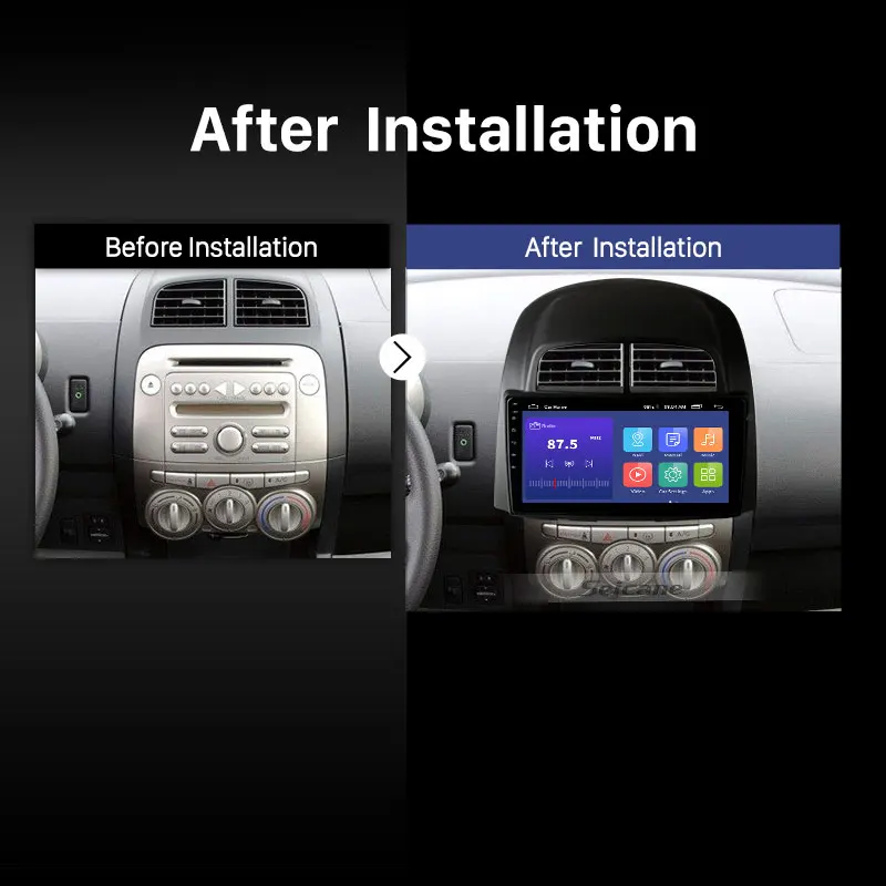 Автомагнитола CarPlay на Android 12 для автомобилей 2006-2011, мультимедийный проигрыватель PROTON MYVI DAIHATSU SIRION TOYOTA PASSO с GPS, 2 din, стерео