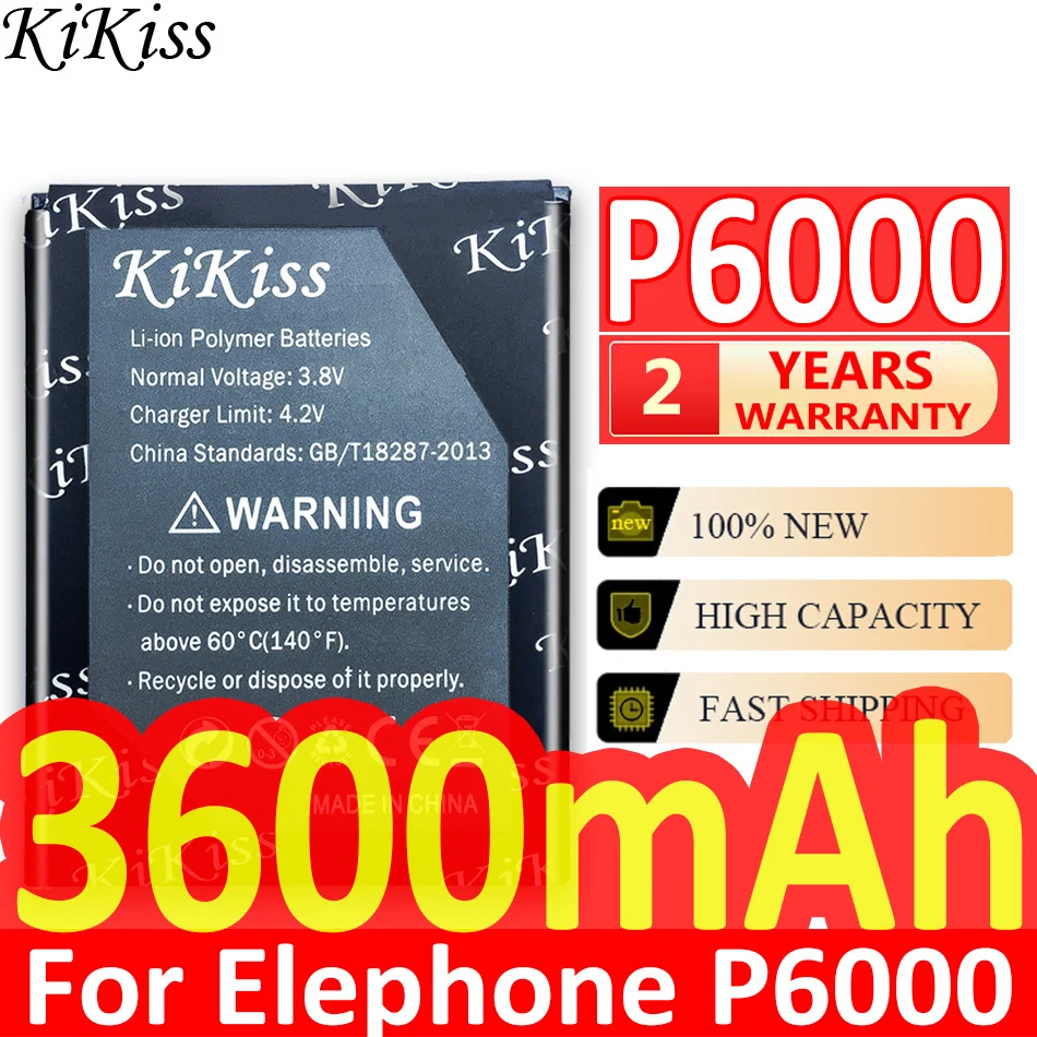 Аккумулятор KiKiss для Elephone P9000 Lite P9000Lite P8000 P8 Mini Max 3D P8Mini P8Max P7000 P6000 P3000s P3000 - купить по