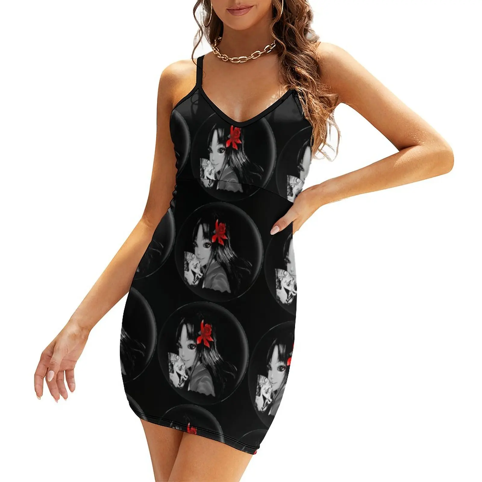 

Tomie Junji Ito Tomie Junji Itot(1) Women's Sling Dress Humor Graphic Dresses Funny Graphic Sexy Woman's Dress Clubs