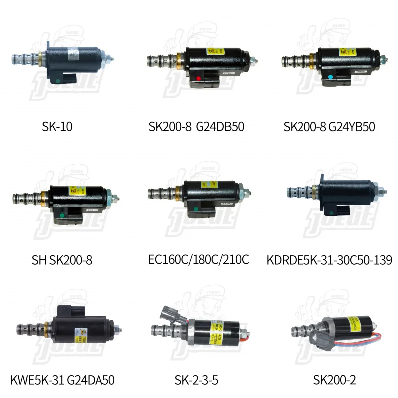 Фото Электромагнитный клапан гидравлического насоса KDRDE5K-20/40C07-109 YN35V00004F1 SKX5P-17-208 №3