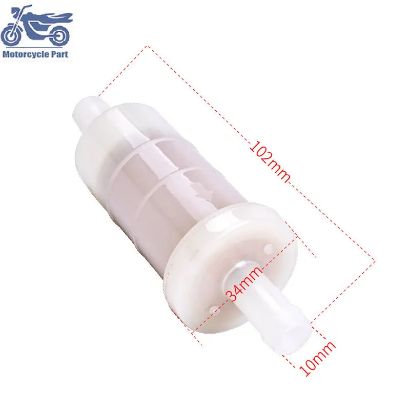 

1PC Petrol Fuel Gas Filter For Honda Motorcycles Scooter Inline 10mm in & out for HONDA KAWASAKI YAMAHA SUZUKI Street Dirt
