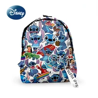disney stitch new fashion backpack cartoon anime childrens schoolbag student schoolbag luxury brand travel womens backpack