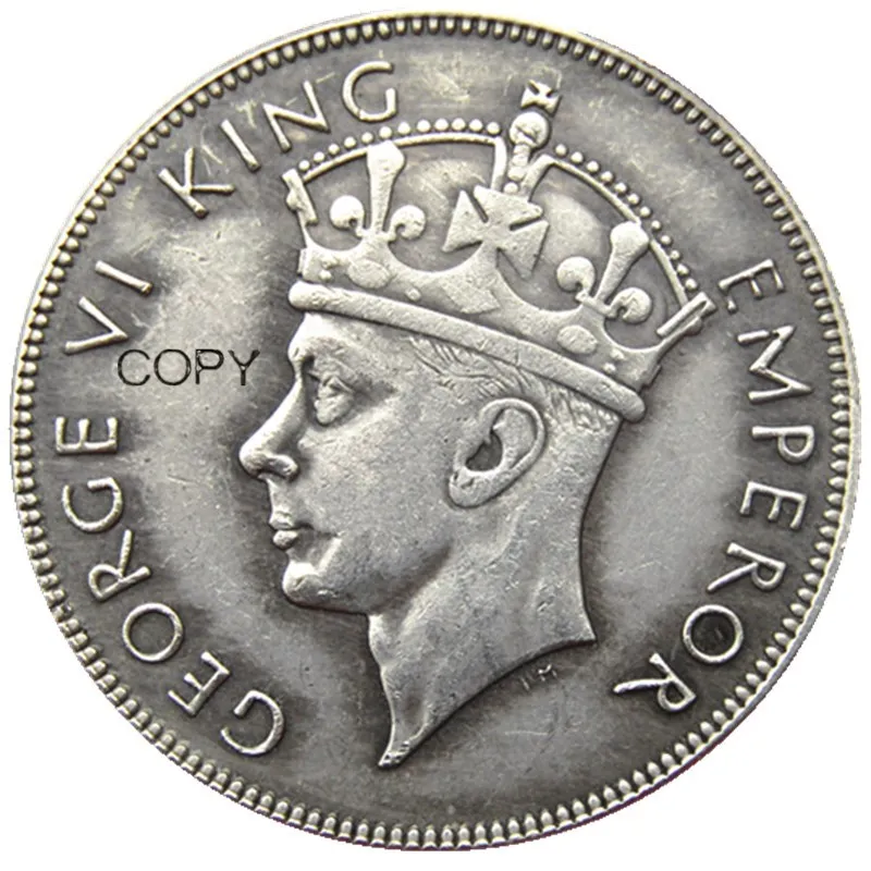 UK 1937 Half Crown-копия посеребренных монет George VI