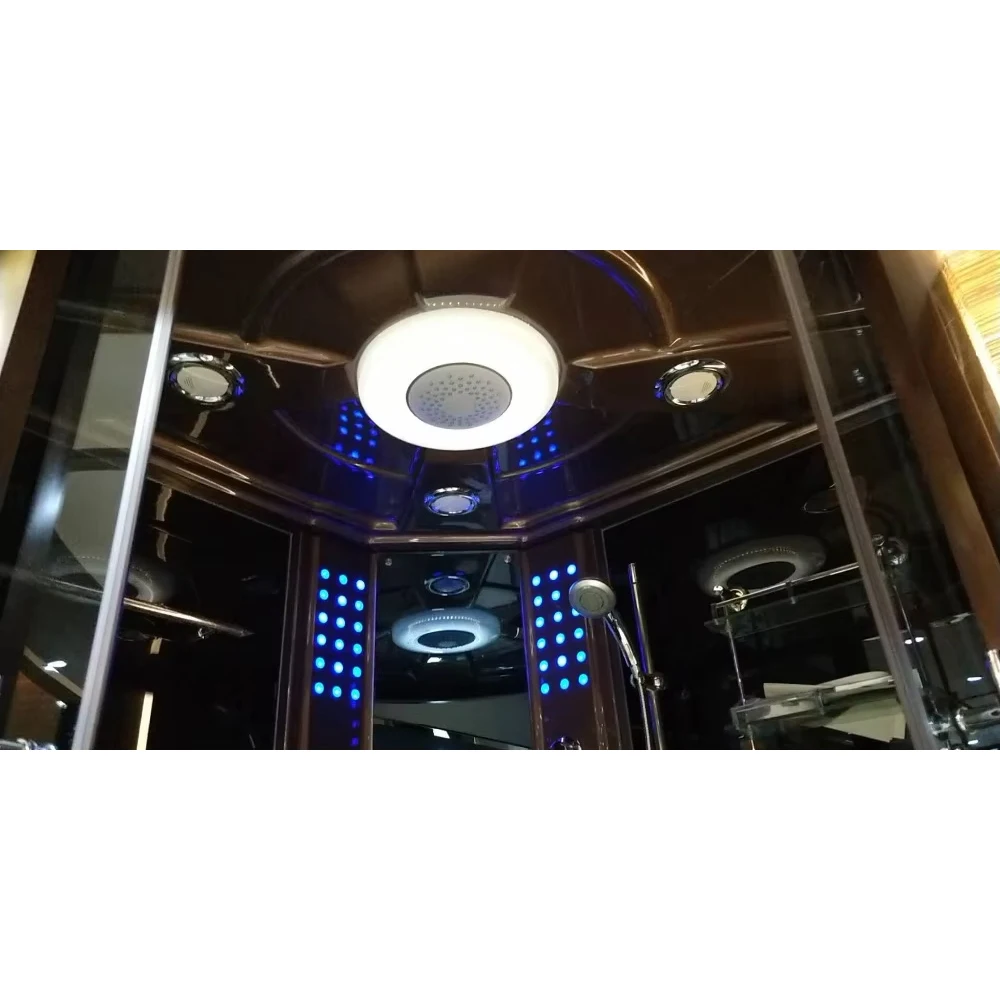 Фото 1500X1500X2150 мм Роскошный корпус для парового душа Wi-Fi Starlink Connection TV Wi-Fi Влажная сауна A-088 №4