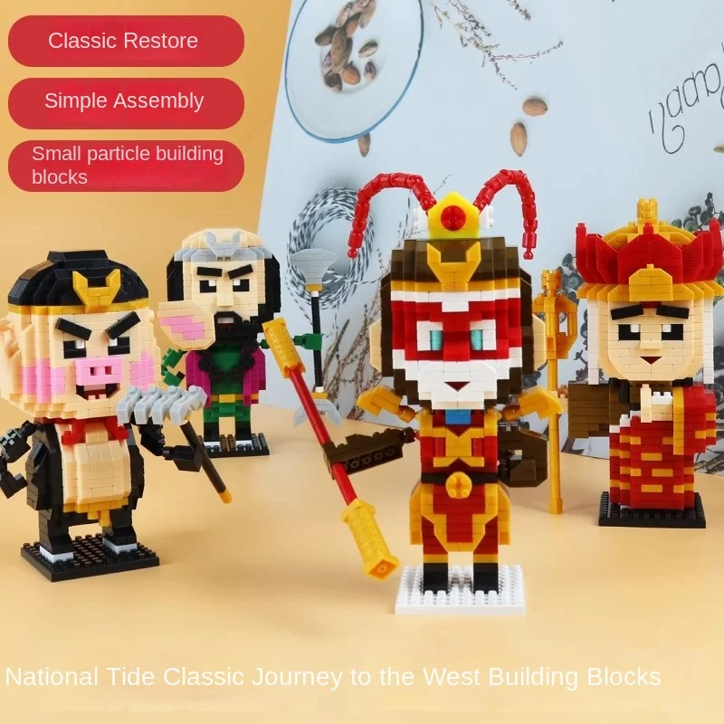 Набор Строительных Блоков Jike — Миниатюрная Модель Частиц Sun Wukong Journey To The West