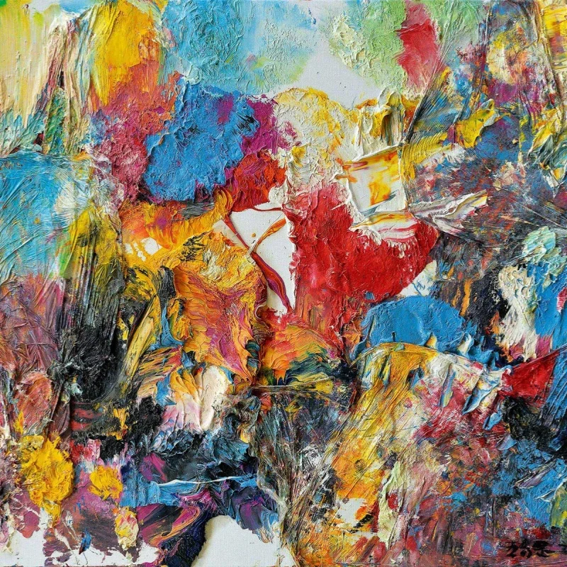 Абстрактные декоративные картины маслом для украшения стен