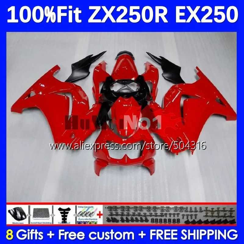 

Injection For KAWASAKI NINJA EX250 ZX250 ZX EX 250 R 250R 10MC.19 ZX250R 08 09 10 11 12 2008 2010 2011 2012 Fairing factory red