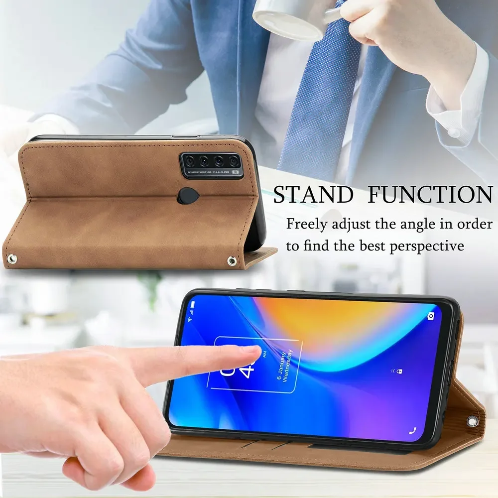 Для TCL 505 30 SE 40 NxtPaper 4G 5G Чехол Кошелек Магнит Книга Ракушка 20 40R 20B 20L E 305 306 40SE 30SE XL 40X