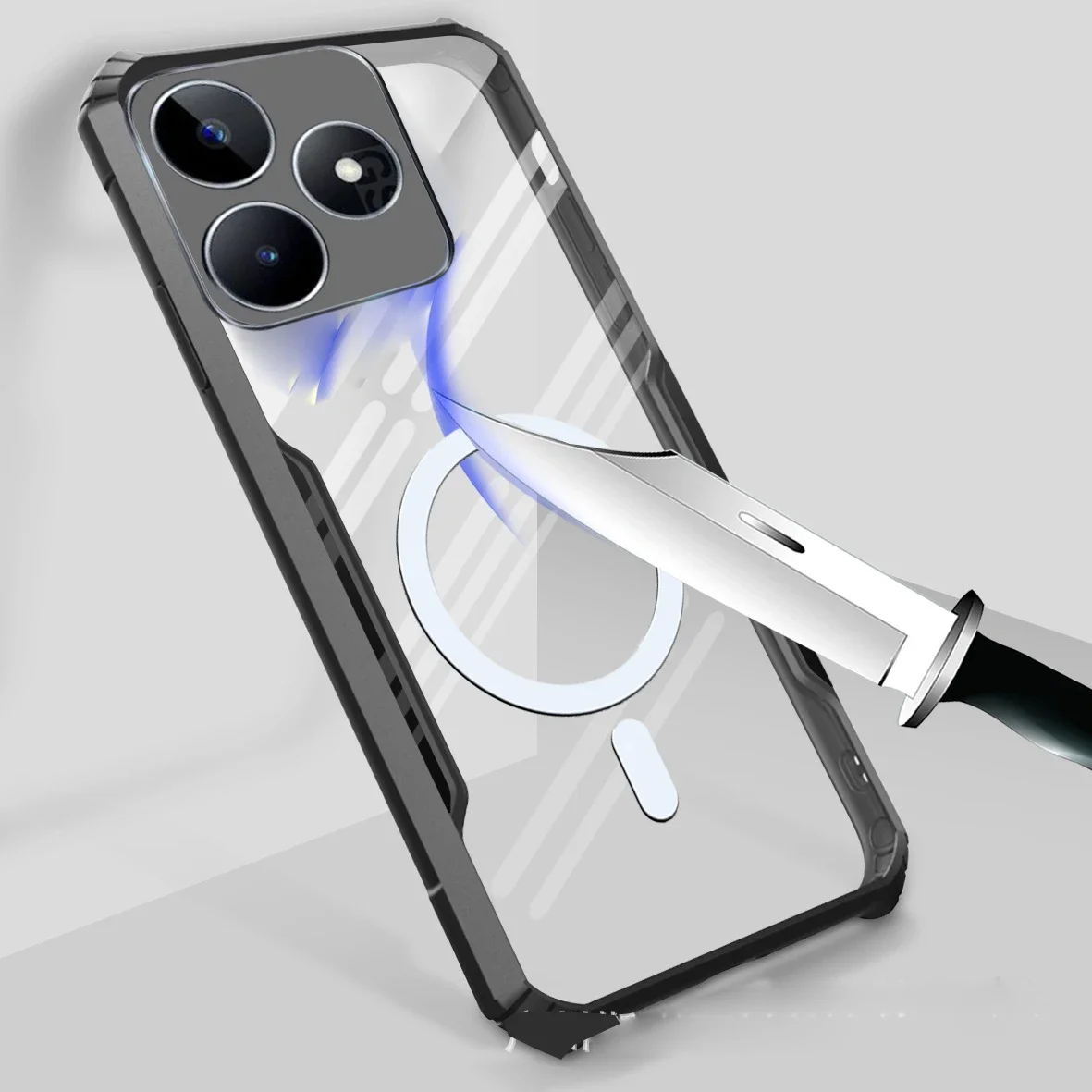 Для OPPO Realme C51 C53 Note 50 60 высококачественная акриловая задняя крышка с защитой от