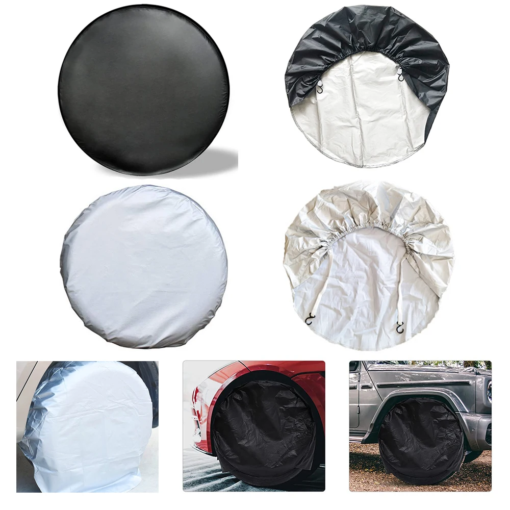 

4Pcs 32inch Wheel Tire Covers Case Car Tires Storage Bag Vehicle Wheel Protector for RV Truck SUV Car Camper car styling
