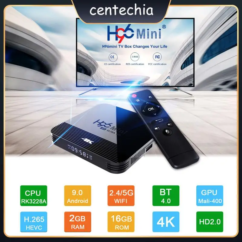 

ТВ-приставка H96 smart 4K, android 2020, Wi-Fi, BT4.0, Поддержка португальского, испанского, русского, SKYPE, facebook, twitter, Google tv 8g