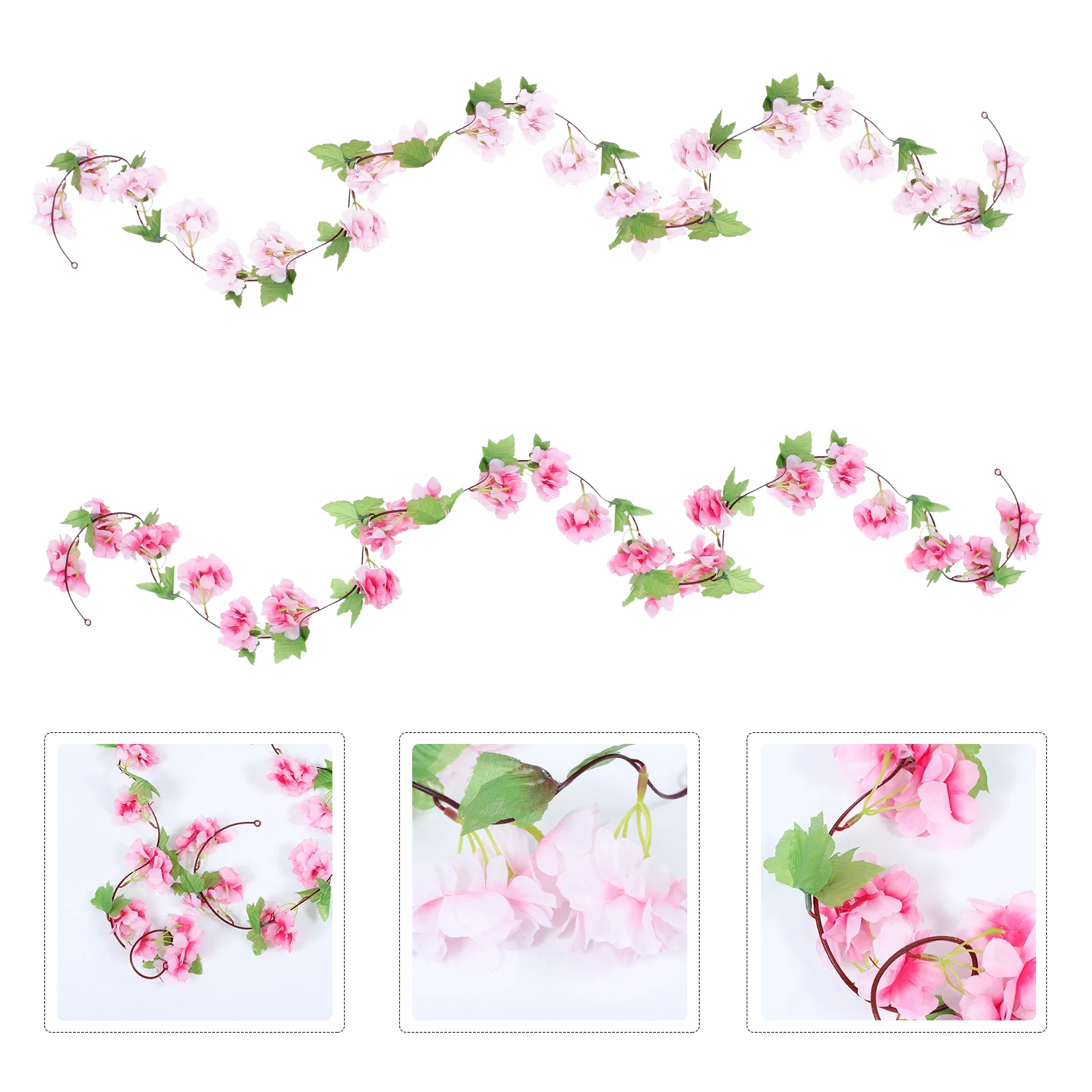 

Flower Artificial Cherryfake Garland Decor Vines Vine Greenery Hanging Room Wedding Kawaii Silk Flowers Florallifelike Branches