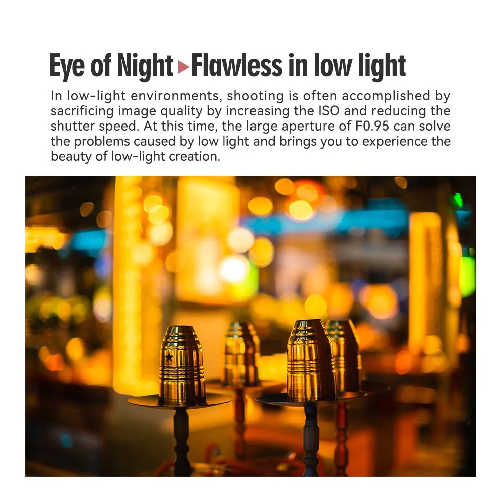 Объектив TTArtisan 50 мм F0.95 с большой диафрагмой для Sony E Mount Fujifilm X Canon M Leica L Nikon Z Panasonic