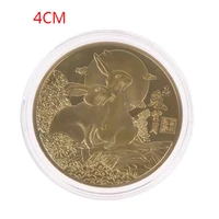 2023 new year of the rabbit commemorative coins chinese zodiac medals gift coins animal commemorative coins new year
