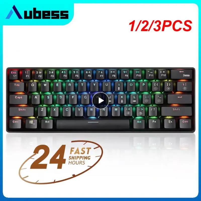 1/2/3 шт. Redragon K616 TKL Беспроводная механическая клавиатура RGB 5,0 BT/2,4 ГГц/Проводная, три режима, 60% линейная клавиатура