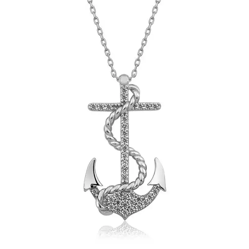 

Tevuli 925 Sterling Silver Sea Anchor Lady Necklace