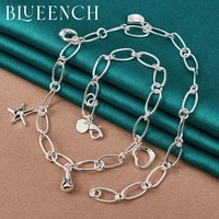 blueench 925 sterling silver starfish pendant simple necklace for women wedding party fashion glamour jewelry