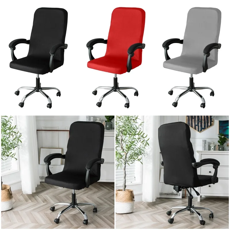 

1pc Spandex Office Chair Covers Computer Swivel Seat Cover Elastic Computer Armchair Slipcover Washable Slipcovers Removable